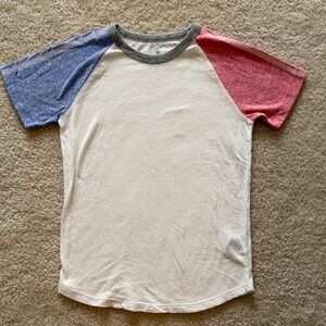 Crewcuts Red and Blue Raglan T-Shirt